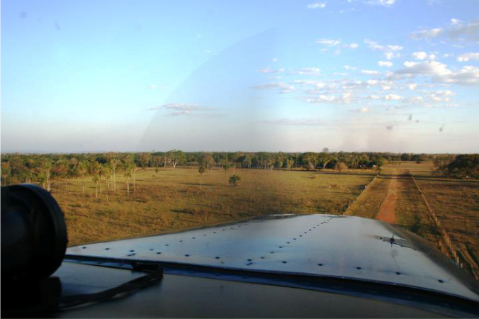 Chegando na pista da Aguapé