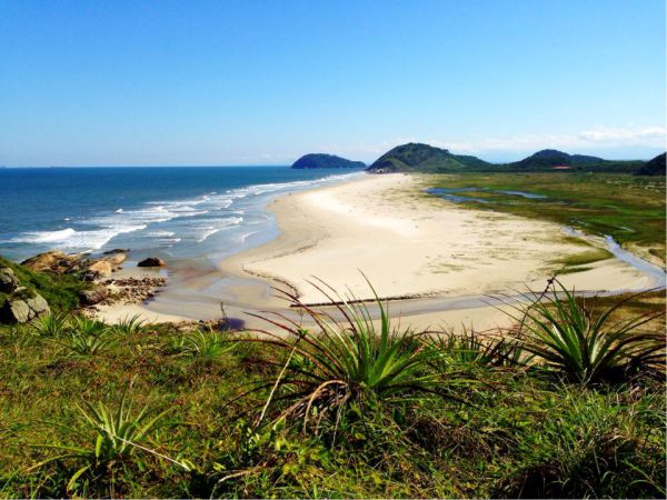 Vista do Mar de Fora, desde a região da Nhá Pina 